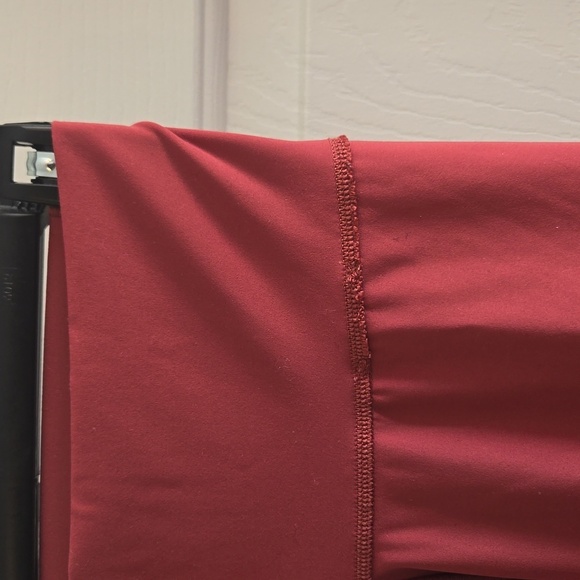 Adidas Red Wide Band XS Ankle Leggings - Picture 11 of 12